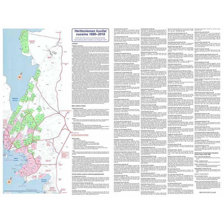 Strang, Jan. Herttoniemen huvila-alue 1880-2018 - kartta ja lyhyt historia