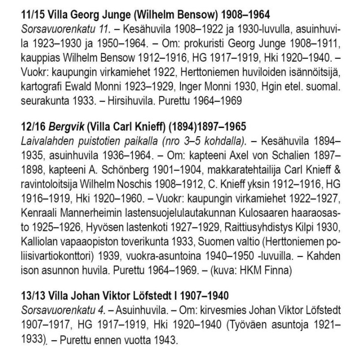 Strang, Jan. Herttoniemen huvila-alue 1880-2018 - kartta ja lyhyt historia