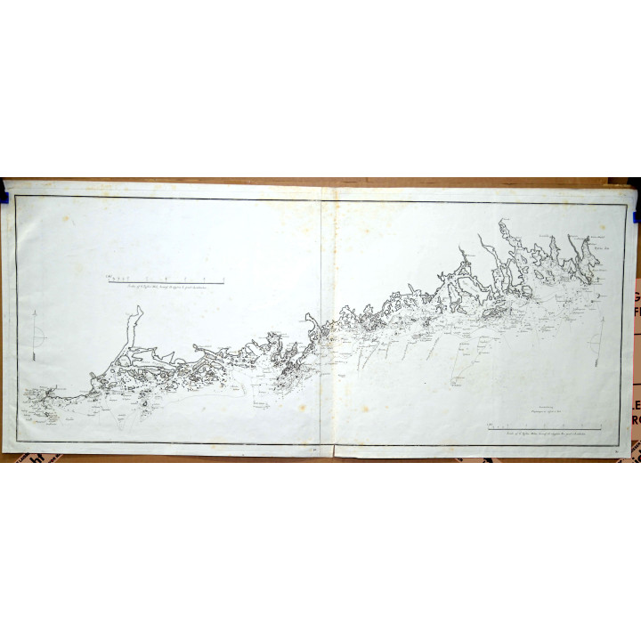 Archipelago fairway along the northern coast of the Gulf of Finland from Hanko to Ahvenkoski. 1790?.