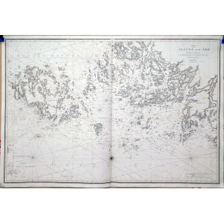 Klint, G. af. Karta öfver Ålands och Åbo skärgårdar med hafsbanden emot Östersjön samt Bottenhafvet. 1833.