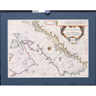 Colom, J.A. Pascaerte vande zeecvste van Lyflant en Oost Vinlandt.. 1645.