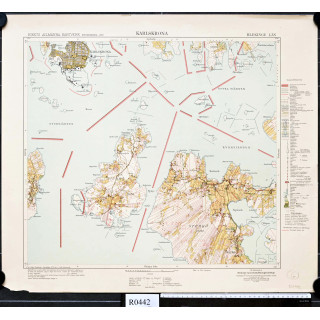 Karlskrona 1:20000. 1943.