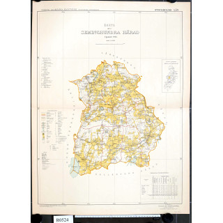 Karta öfver Seminghundra härad. 1903.