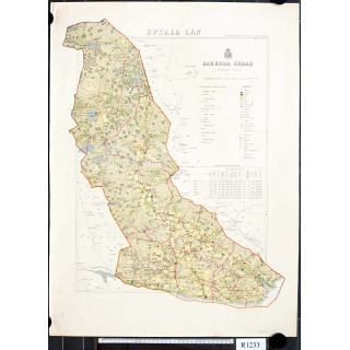 Hagunda härad. Upsala län. 1870c.