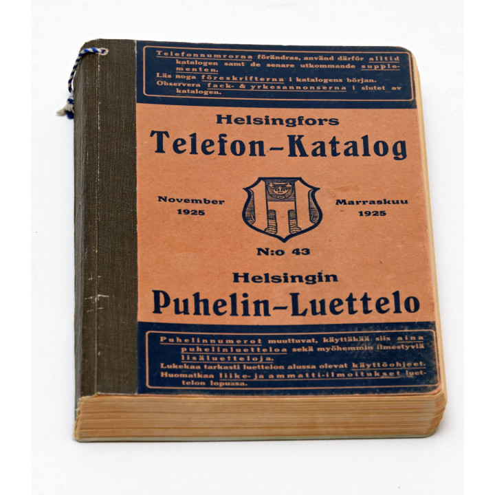 Helsingin puhelin-luettelo. 1925
