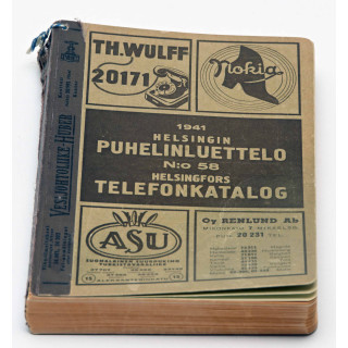 Helsingin puhelinluettelo. 1941