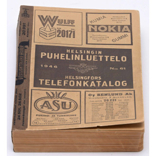 Helsingin puhelinluettelo 1946