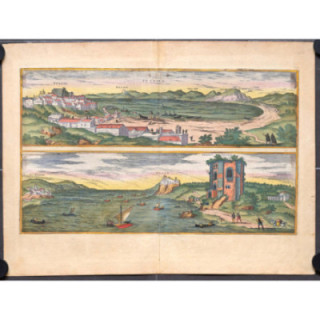 Braun, G. & Hogenberg, F. Puteoli (= Pozzuoli) & Baiae.